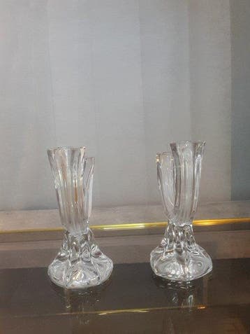 cristal de laurraine - Bougeoir (2) - Cristal - Paire de