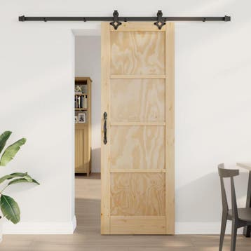 vidaXL Schuifdeur ORKDAL 73,5 x 211 cm Massief grenenhout, Verzenden, Nieuw