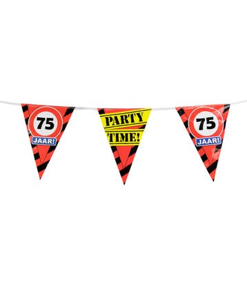 Slingers 75 jaar Verkeersbord 10m, Verzenden, Nieuw