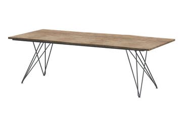 4 Seasons Outdoor Tampa tafel met Robusto teak blad 220 cm, Nieuw