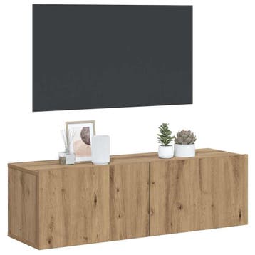 Zwevend Tv-meubel 100cm - Compacte wandkast voor slimme o..., 100 tot 150 cm, Verzenden, Zo goed als nieuw, Trendy
