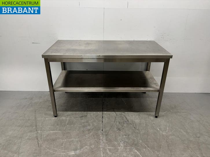 Table de travail en acier inoxydable avec piètement, 140 x, Articles professionnels, Horeca | Autre, Envoi