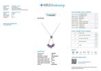 Halsketting - 14 karaat Witgoud - 1.81ct. tw. Saffier -, Nieuw