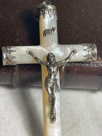 Kruis - 4-Ongeëvenaard kruis uit de XIXe eeuw Zilver met