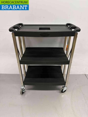 HCB Inklapbare Serveerwagen Serveertrolley 3 lagen 74 cm, Ophalen of Verzenden, Nieuw in verpakking