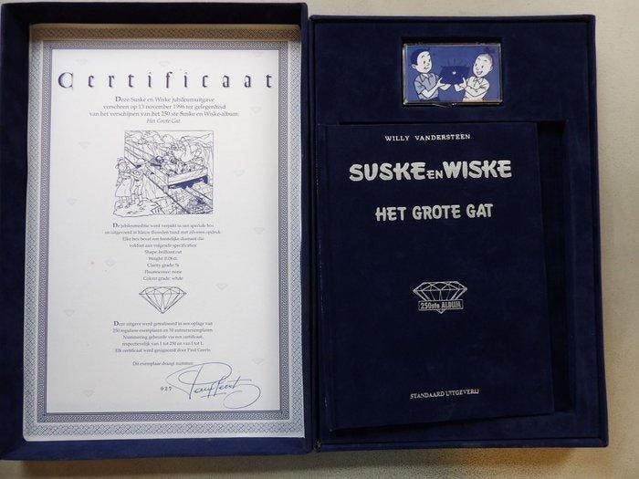 Suske en Wiske 250 - Het grote Gat - Luxe hc in fluwelen box, Boeken, Stripverhalen