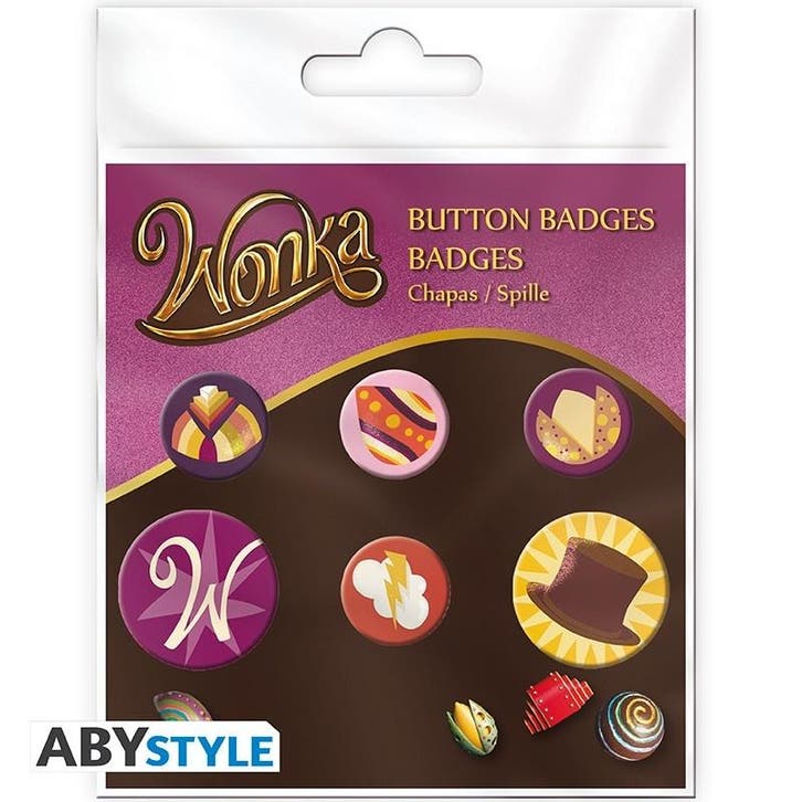 Wonka Candies Pins (5x), Verzamelen, Film en Tv, Nieuw, Ophalen of Verzenden