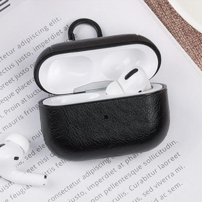 Leren Luxe Hoesje voor AirPods Pro - Leather Skin AirPod, Télécoms, Téléphonie mobile | Housses, Coques & Façades | Marques Autre