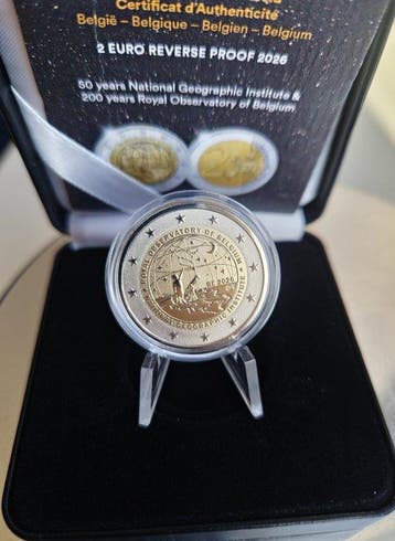 Belgique. 2 Euro 2026 Geographic Institute and Royal