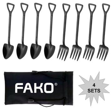 Fako Bijoux - Gebak Bestek - Dessert Bestek - Schep & Hark -, Huis en Inrichting, Keuken | Bestek, Verzenden, Nieuw