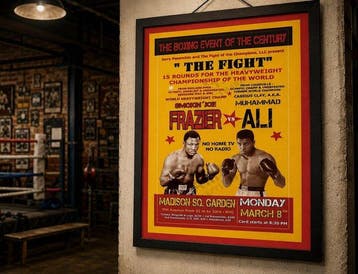 Boxeo - Joe Frazier y Muhammad Ali - 1971 - Bâche en vinyle, Nieuw