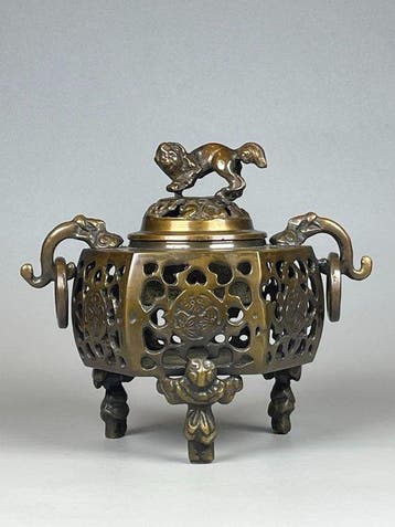 Shan Qing Tang - xufeng - Wierookbrander - Koper - Zeshoekig