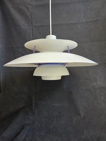 Louis Poulsen - Poul Henningsen - Plafondlamp - PH5 - Staal, Antiek en Kunst