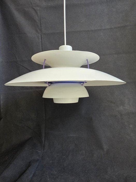 Louis Poulsen - Poul Henningsen - Plafondlamp - PH5 - Staal, Antiek en Kunst, Antiek | Verlichting
