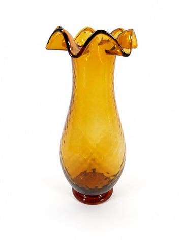 Vase - Verre - Empoli - Vintage, Antiquités & Art