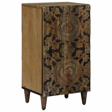 vidaXL Dressoir met opslag Bruin 40 x 33,5 x 75 cm Massief, Verzenden