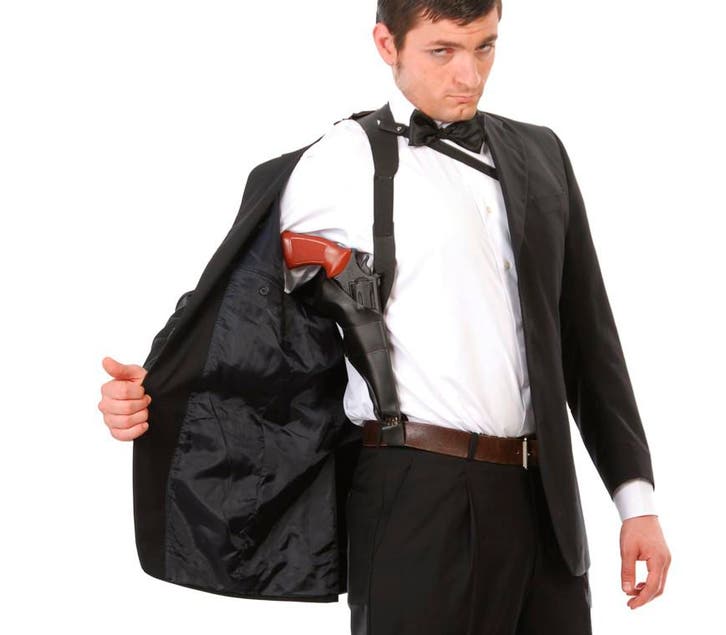 Holster Revolver Zwart, Hobby & Loisirs créatifs, Articles de fête, Envoi