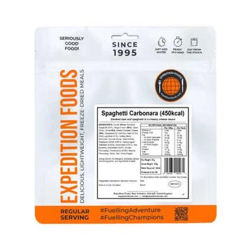 Spaghetti Carbonara - Expedition Foods, Verzenden