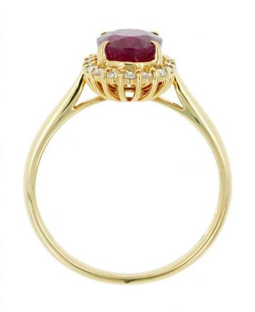 Zonder minimumprijs - Ring - 14 karaat Geel goud - 2.17ct.