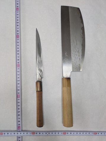Keukenmes - Staal, Hout - Japan - Traditionele Japanse, Antiek en Kunst