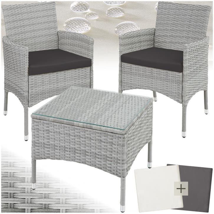 Wicker zitgroep Luzern 2+1 met kussenhoezen in 2 kleuren, Jardin & Terrasse, Ensembles de jardin, Envoi