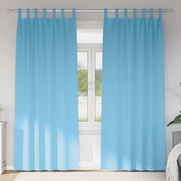 vidaXL Blackout Gordijnen met Ringen 2 st Lichtblauw 225 x, Verzenden, Nieuw