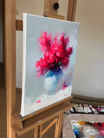 Aziz Sulaimanov - Pink Flowers