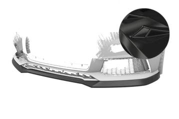 Cup spoilerlip met ABE voor Audi S1 8X CSL819-G, Autos : Pièces & Accessoires, Carrosserie & Tôlerie, Verzenden