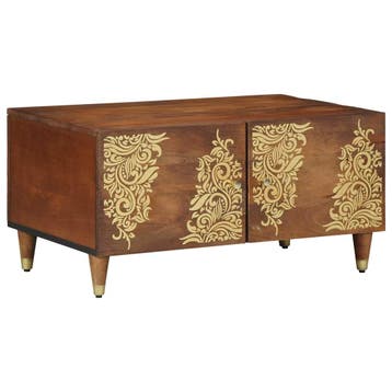 vidaXL Salontafel Honing bruin 80 x 50 x 40 cm Massief Mango, Verzenden, Nieuw