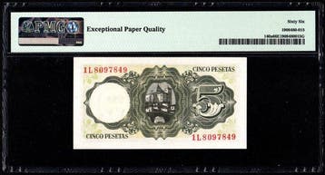 Spanje. - 5 Pesetas - 1951 - Pick 140a (Zonder minimumprijs)