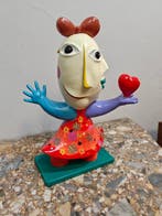 Juan García Ripollés (1932) - Mujer corazón - 50 cm