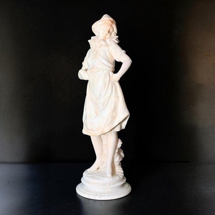 Eugenio Battiglia (19° secolo) - Beeld, Statua raffigurante, Antiquités & Art, Antiquités | Céramique & Poterie
