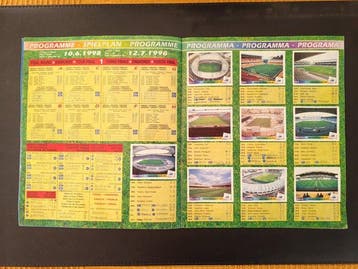 1998 Panini World Cup France 98 - (100%!) Album complet -, Nieuw