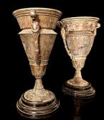 stile neoclassico, 29 cm, 2,2 kg - Urn - Marmer, Metaal - H, Antiek en Kunst