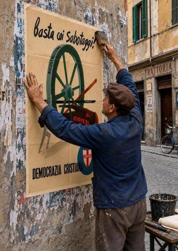 DC - Manifesto politico originale - Jaren 1940