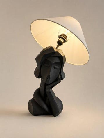 Tafellamp - Hars - Design lamp sculptuur