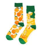 Sokken Katoen - Sinaasappel Print - Oranje Wit Groen - Maat, Kleding | Dames, Sokken en Kousen, Nieuw