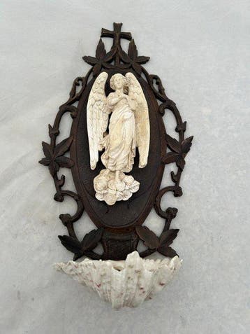 Antiek Wijwatervat - 1850-1900 - 43 cm, Antiek en Kunst