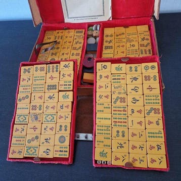 Bordspel - vintage Majong - kunststof