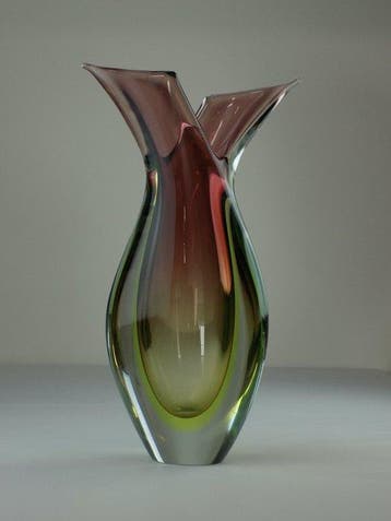 Sommerso - Vaas - Muranoglas, Antiek en Kunst