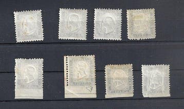 Koninkrijk Italië 1862 - Lotto postzegels in Sardegna-type,, Gestempeld