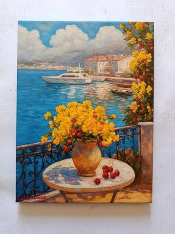 Gabriele Fabris (1958) - Scorcio sul Lago (paesaggio