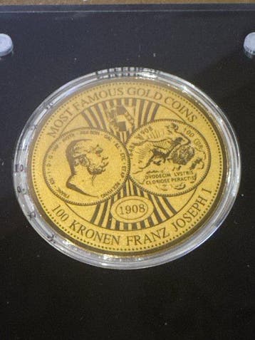Niger. 100 Francs 100 Kronen Franz Joseph I. 1908 1/200 Oz