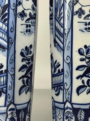 Keramis Boch - Vase (2) - 16 - Faïence - Vase Delft BFK