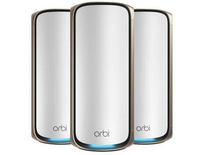 NETGEAR Orbi RBE973S - WiFi 7 Mesh Quad-Band Router + 2, Computers en Software, Routers en Modems, Zo goed als nieuw, Verzenden