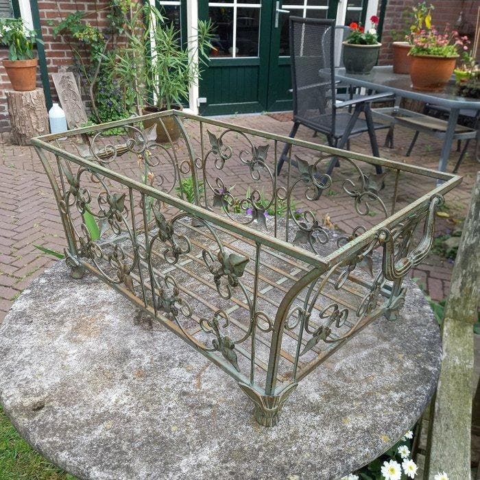 Mand - IJzer - Fraaie Planten Mand 58cm, Antiek en Kunst, Curiosa en Brocante