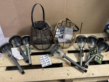 Veiling - 9x Partij LED Tuin Verlichting, Divers, Lots de brocante