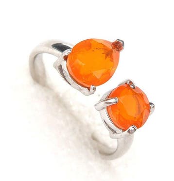Vuuropaal - Zilver, De Vonk van het Lot – Ring met Vuuropaal