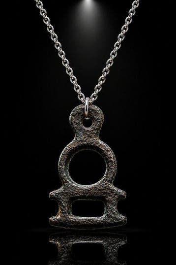 Keltische beschermende hanger - Brons Amulet (Zonder