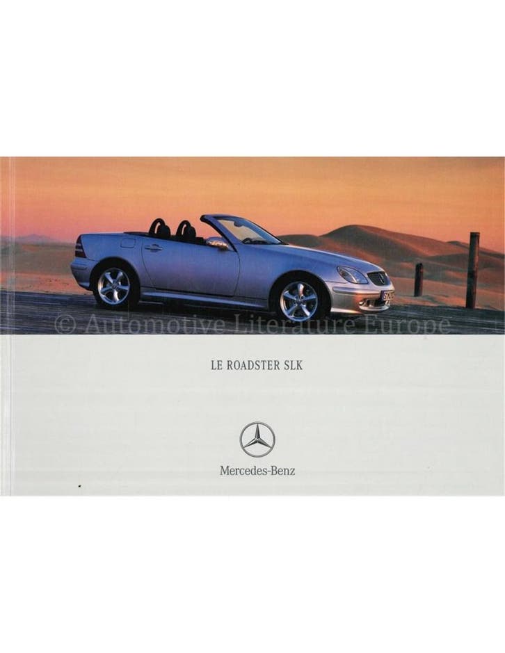 2000 MERCEDES BENZ SLK BROCHURE FRANS, Livres, Autos | Brochures & Magazines